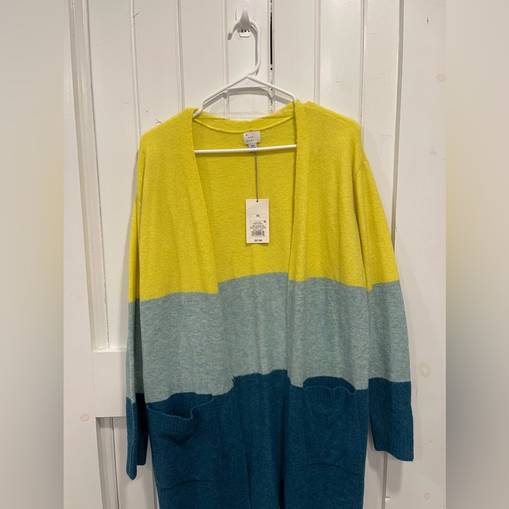 a new day cardigan, size small, new with tags
